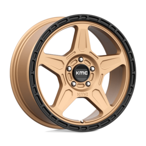 KMC KM721 ALPINE 18X8 38 MATTE BRONZE WITH BLACK LIP KM72188057638