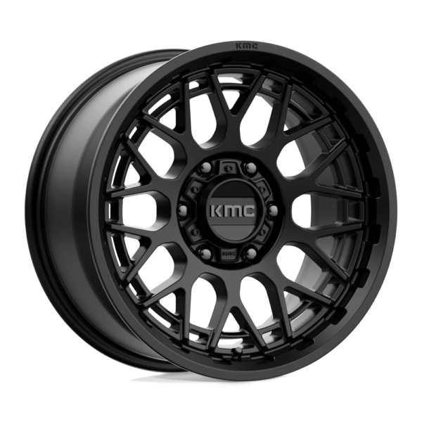 KMC KM722 TECHNIC 17X8.5 18 SATIN BLACK KM72278577718