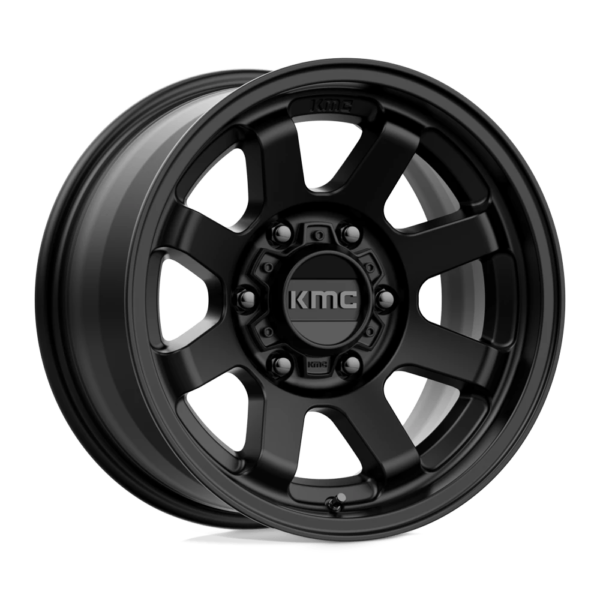 KMC KM723 TRAIL 17X8.5 0 SATIN BLACK KM72378563700US