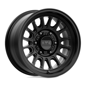 KMC KM724 IMPACT OL 17X8.5 0 SATIN BLACK KM72478577700US