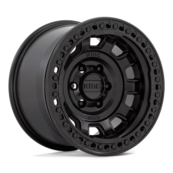 KMC KM236 TANK BEADLOCK 17X9 -38 SATIN BLACK KM23679087738N