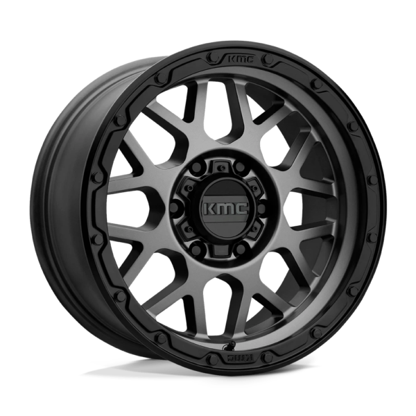 KMC KM535 GRENADE OFF-ROAD 18X8.5 0 MATTE GRAY MATTE BLACK LIP KM53588563400