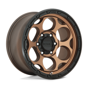 KMC KM541 DIRTY HARRY 17X8.5 0 MATTE BRONZE WITH BLACK LIP KM54178580600