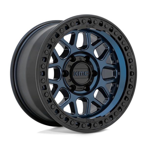 KMC KM549 GRS 17X9 -12 MIDNIGHT BLUE WITH GLOSS BLACK LIP KM54979050912N