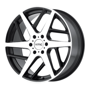 KMC KM699 TWO FACE 22X9 15 SATIN BLACK WITH MACHINED FACE KM69922968515