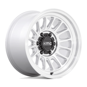 KMC KM724 IMPACT OL 17X8.5 0 SILVER MACHINED KM72478577500US