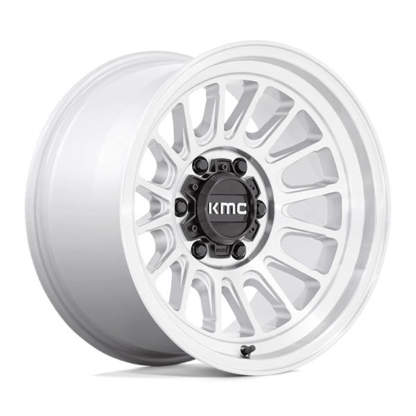 KMC KM724 IMPACT OL 17X8.5 0 SILVER MACHINED KM72478577500US