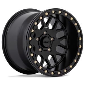 KMC Powersports KS235 GRENADE BEADLOCK 14X7 38 SATIN BLACK KS23547048738