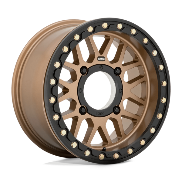 KMC Powersports KS235 GRENADE BEADLOCK 15X7 10 SATIN BRONZE KS23557048610