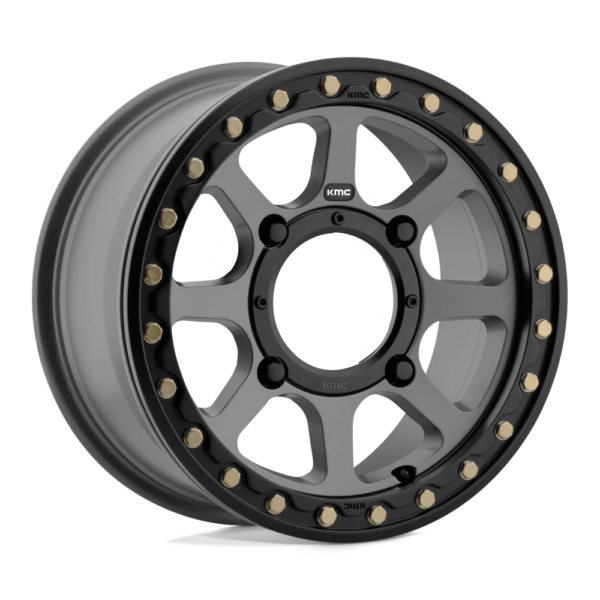 KMC Powersports KS234 ADDICT 2 BEADLOCK 15X6 38 SATIN GRAY KS23456048438