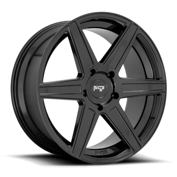 Niche 1PC M237 CARINA 24X10 25 GLOSS BLACK M2372400B4+25