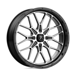 MSA Offroad Wheels M45 PORTAL 22X7 0 GLOSS BLACK MACHINED M45-022737