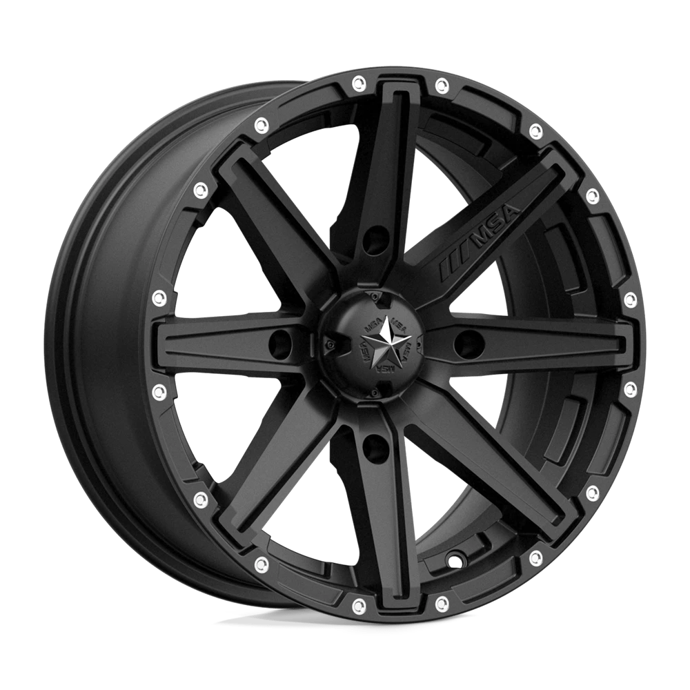MSA Offroad Wheels M33 CLUTCH 15X7 10 SATIN BLACK M33-05710