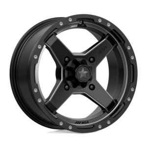 MSA Offroad Wheels M39 CROSS 15X7 10 SATIN BLACK TITANIUM TINT M39-05737