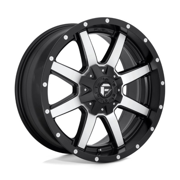 Fuel 1PC D537 MAVERICK 20X9 1 MATTE BLACK MACHINED D53720901850
