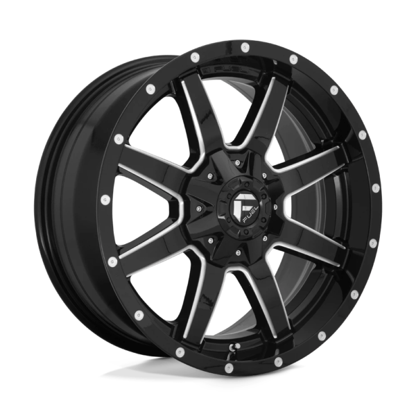Fuel 1PC D610 MAVERICK 22X10 10 GLOSS BLACK MILLED D61022007057