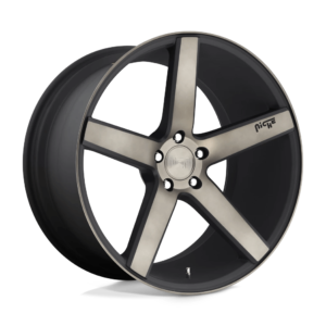 Niche 1PC M134 MILAN 19X9.5 35 MATTE BLACK MACHINED WITH DOUBLE DARK TINT M134199565+35