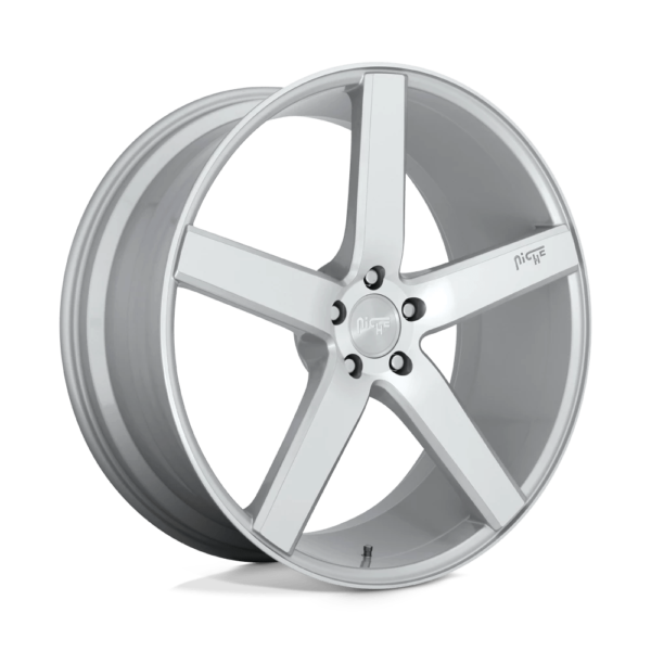 Niche 1PC M135 MILAN 19X8.5 35 GLOSS SILVER MACHINED M135198521+35