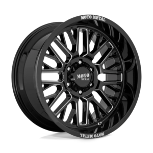 Moto Metal MO802 20X9 0 GLOSS BLACK MILLED MO80229068300