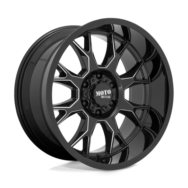 Moto Metal MO806 20X9 0 GLOSS BLACK MILLED MO80629050300