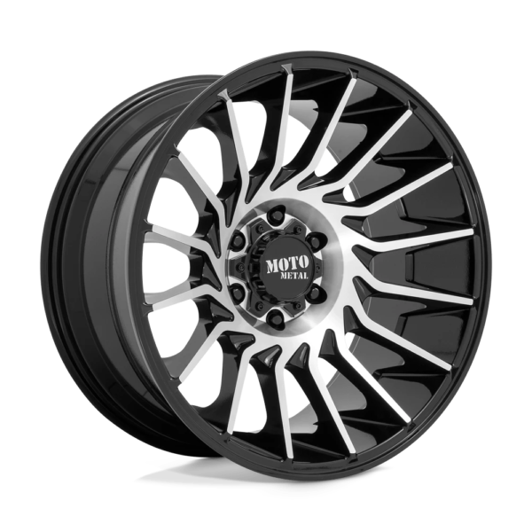 Moto Metal MO807 22X12 -44 GLOSS BLACK MACHINED MO80722280544N