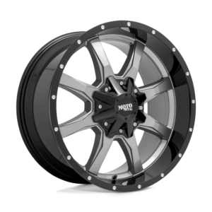Moto Metal MO970 20X9 0 GLOSS GRAY CENTER GLOSS BLACK LIP MO97029035400