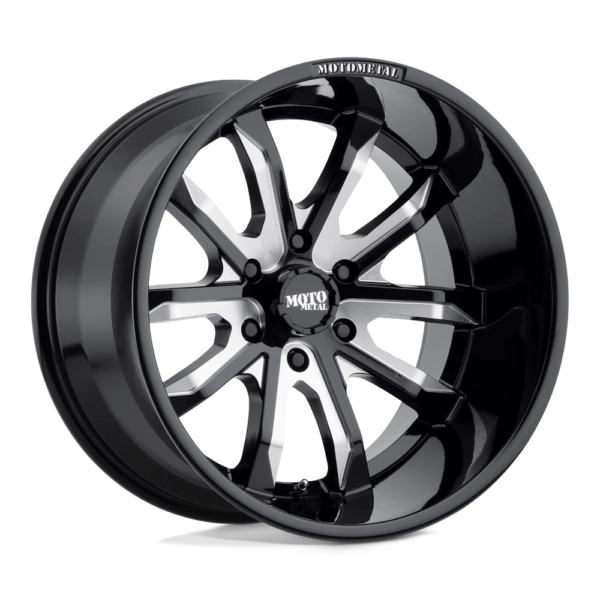 Moto Metal MO983 DAGGER 20X10 -18 GLOSS BLACK MILLED MO98321050318N