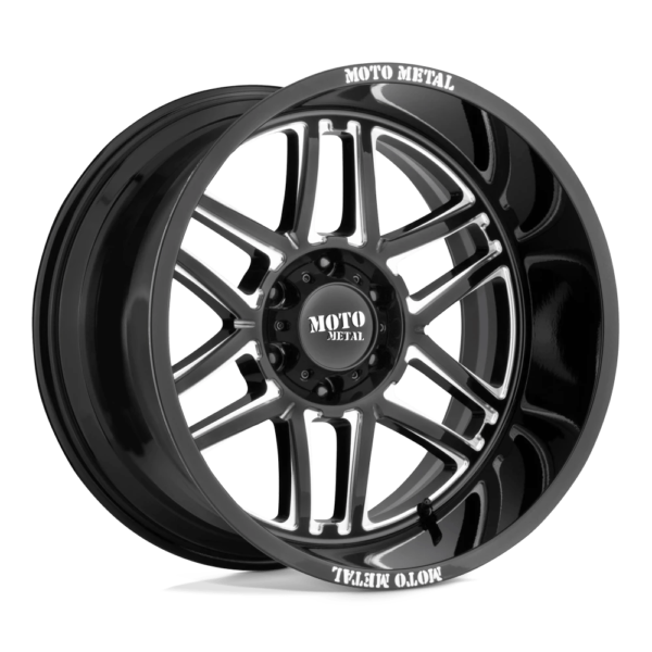 Moto Metal MO992 FOLSOM 22X10 -18 GLOSS BLACK MILLED MO99222087318N