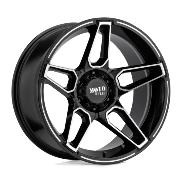 Moto Metal MO994 FANG 20X10 -18 GLOSS BLACK MACHINED MO99421080318N