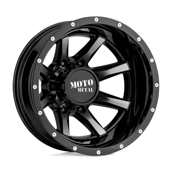 Moto Metal MO995 20X8.25 -198 GLOSS BLACK MACHINED - REAR MO995208813198N