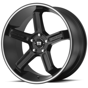 Motegi MR122 18X9 45 SATIN BLACK W/ MACHINED STRIPE MR12289051745