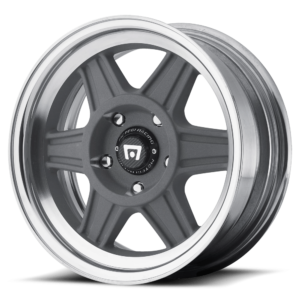 Motegi MR124 15X8 6 MAG GRAY W/ MACHINED LIP MR12458002406