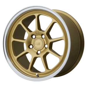 Motegi MR135 17X9.5 45 GOLD CENTER MACHINED LIP MR13579512645