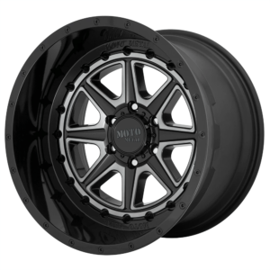 Moto Metal MO801 PHANTOM 24X12 -44 GLOSS BLACK WITH GRAY TINT MO80124287444N