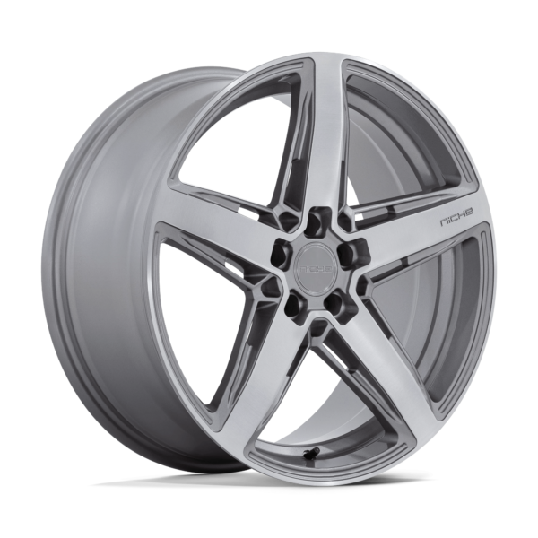 Niche 1PC M270 TERAMO 20X9.5 25 ANTHRACITE BRUSHED FACE TINT CLEAR M270209566+25