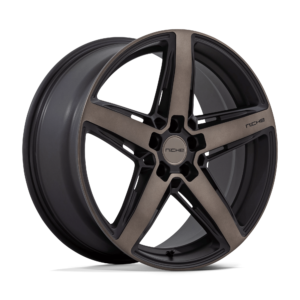 Niche 1PC M271 TERAMO 20X9.5 25 MATTE BLACK WITH DOUBLE DARK TINT FACE M271209566+25