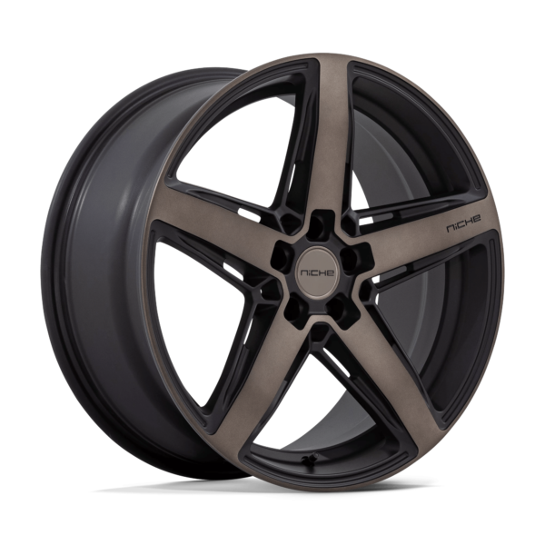 Niche 1PC M271 TERAMO 20X9.5 25 MATTE BLACK WITH DOUBLE DARK TINT FACE M271209566+25
