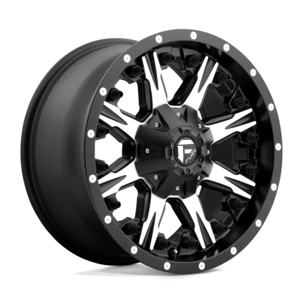 Fuel 1PC D541 NUTZ 20X9 20 MATTE BLACK MACHINED D54120901857