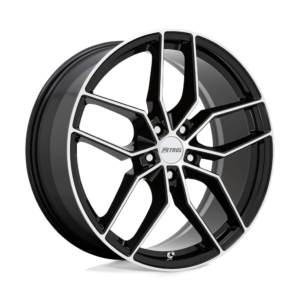 Petrol P5C 17X8 40 GLOSS BLACK W/ MACHINED FACE 1780P5C405108B72
