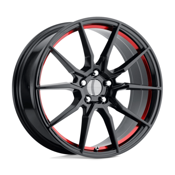 Performance Replicas PR193 20X9 30 GLOSS BLACK RED MACHINED 193RS-296530