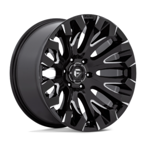 Fuel 1PC D828 QUAKE 20X10 -18 GLOSS BLACK MILLED D8282000B447