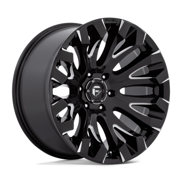 Fuel 1PC D828 QUAKE 20X9 1 GLOSS BLACK MILLED D8282090B450