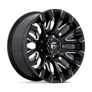 Fuel 1PC D828 QUAKE 20X9 1 GLOSS BLACK MILLED D82820908250