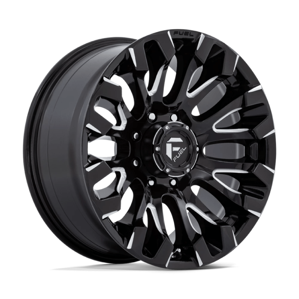 Fuel 1PC D828 QUAKE 20X9 1 GLOSS BLACK MILLED D82820908250
