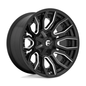 Fuel 1PC D711 RAGE 20X10 -18 GLOSS BLACK MILLED D71120001847