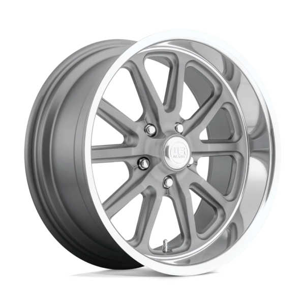 US Mag 1PC U111 RAMBLER 17X8 1 MATTE GUN METAL MACHINED U11117807345