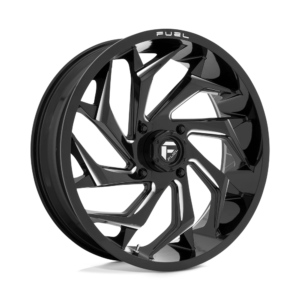 Fuel UTV D753 REACTION 22X7 0 GLOSS BLACK MILLED D7532270A640