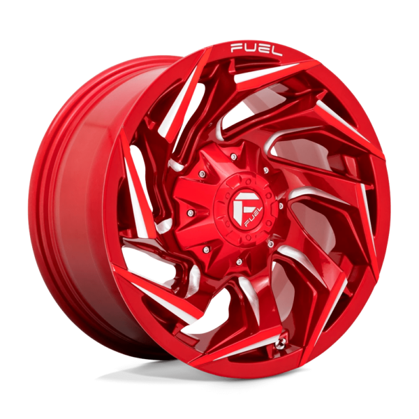 Fuel 1PC D754 REACTION 20X10 -18 CANDY RED MILLED D75420008247