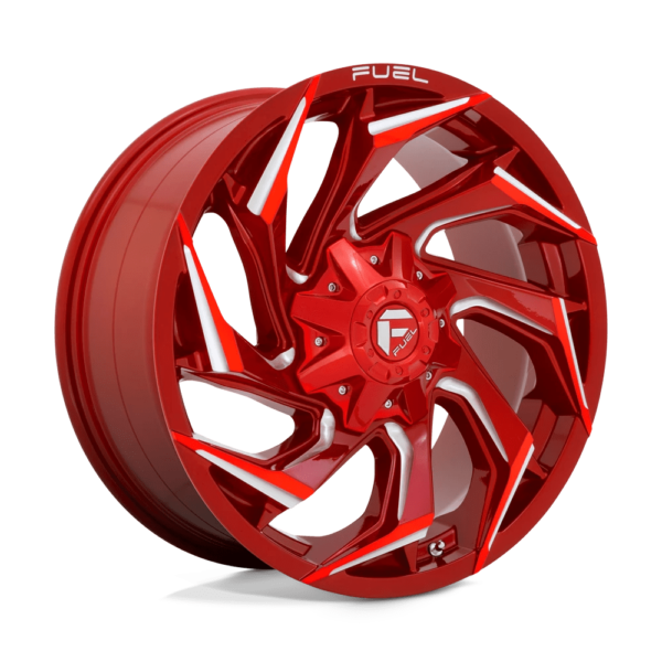 Fuel 1PC D754 REACTION 20X9 20 CANDY RED MILLED D75420901757