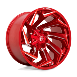Fuel 1PC D754 REACTION 22X12 -44 CANDY RED MILLED D75422201747